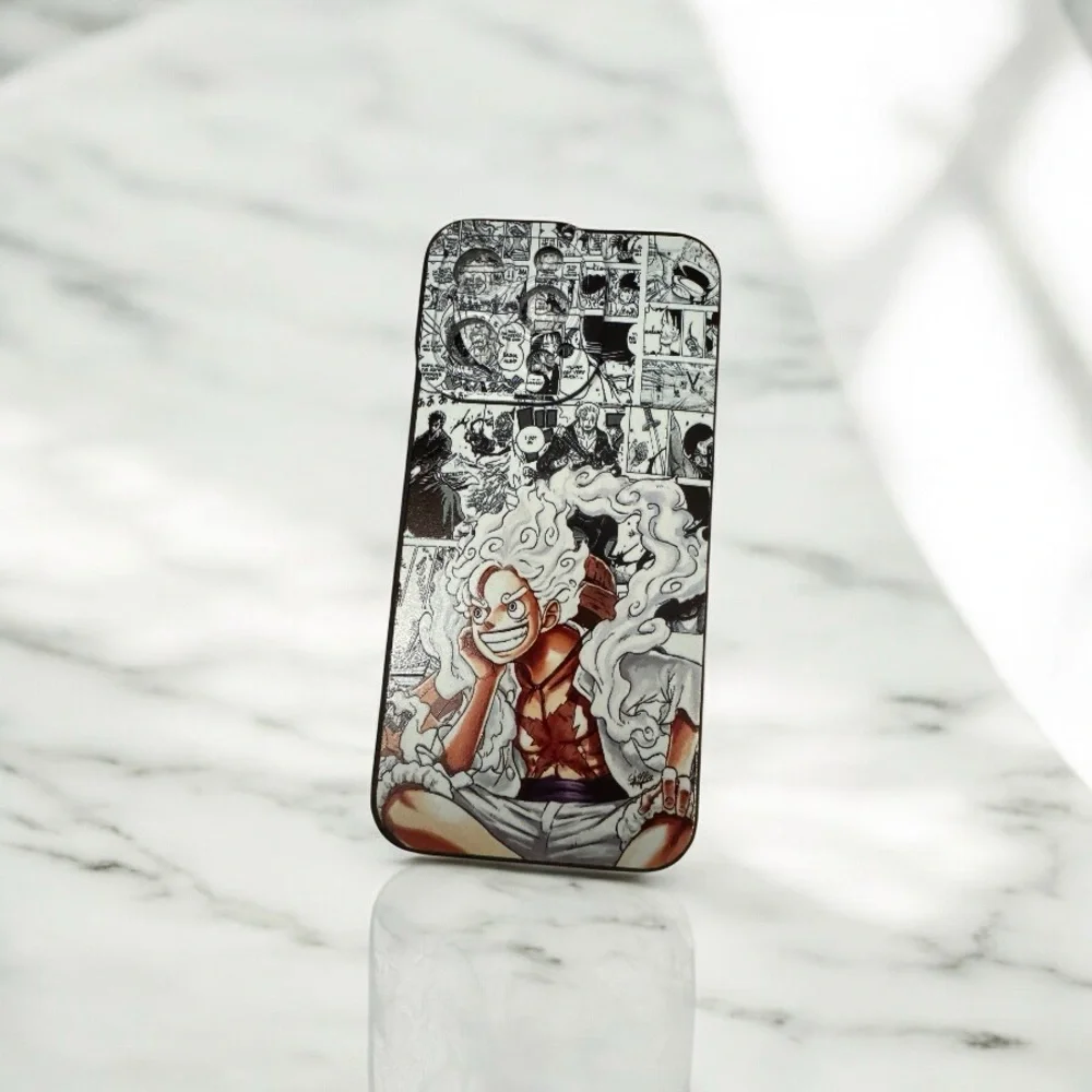Anime Design Phone Case - Black and White